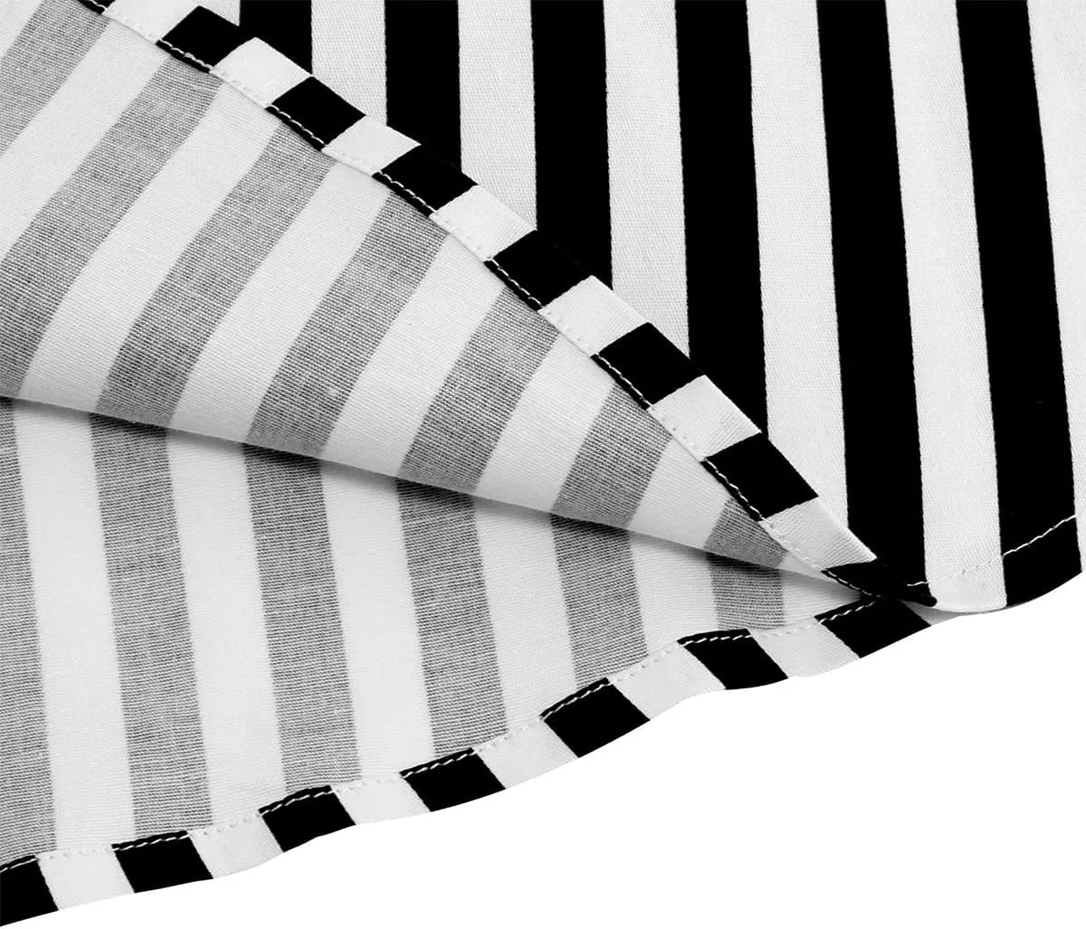 1950s Skirts for Women Vintage Striped Midi Skirt High Waist A-Line Flared Skirt Office Casual Knee Length Stripes Skirts