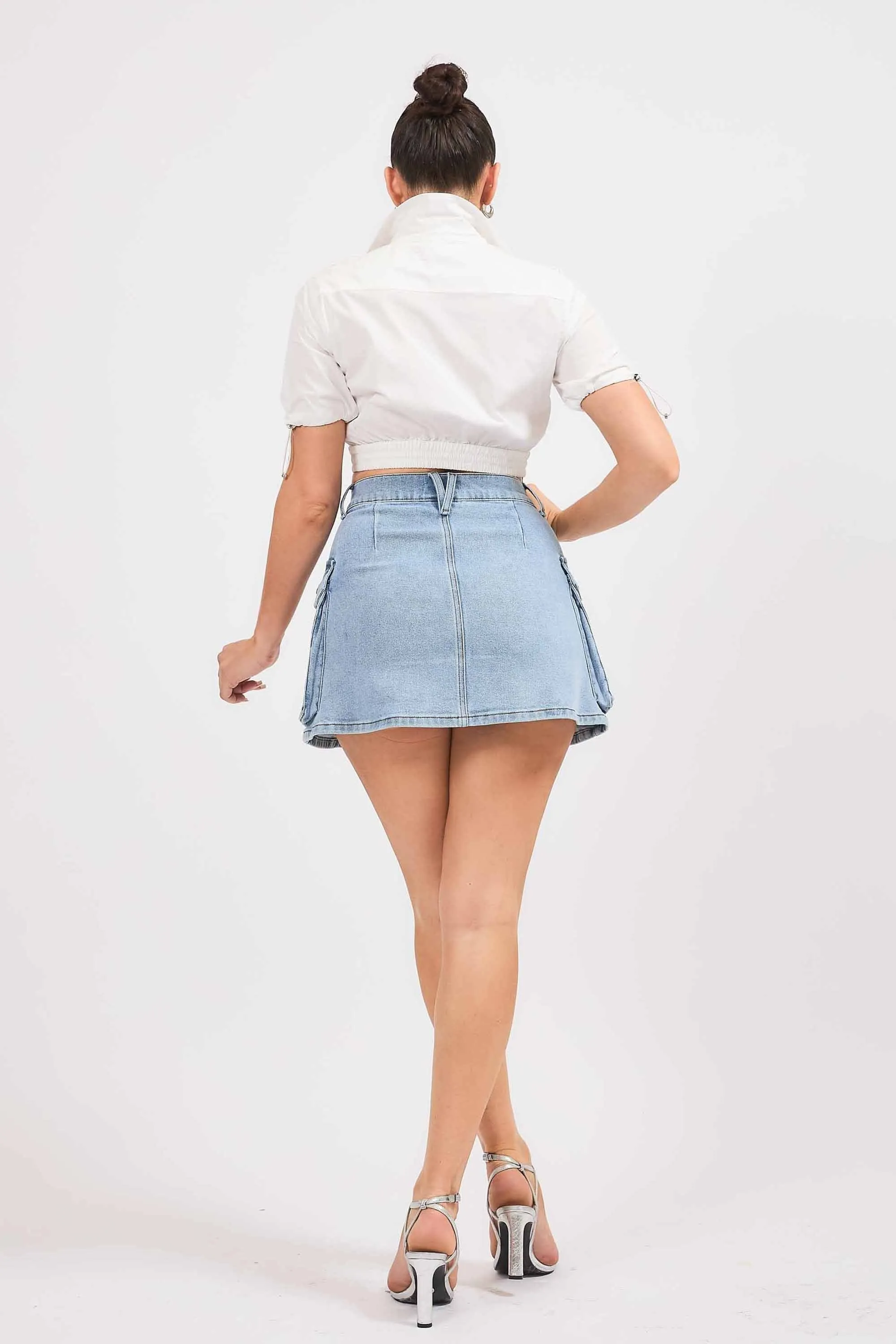 Back To School Cargo A-line Skirt