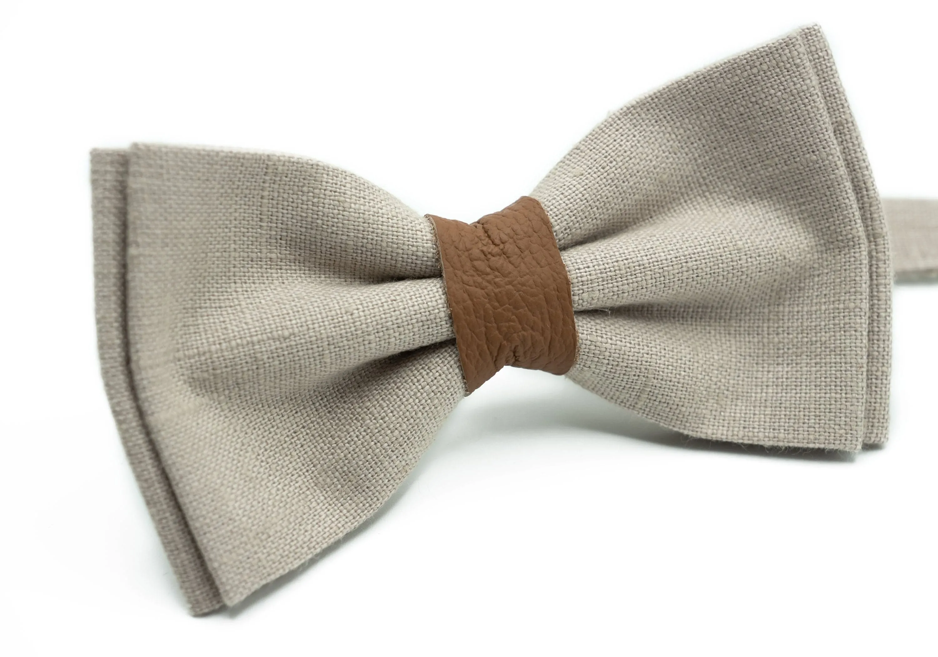 Beige Button and Clip Suspenders for Men - Wedding Suspenders for Groom and Groomsmen