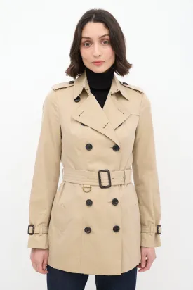 Beige Short The Sandringham Belted Trench Coat