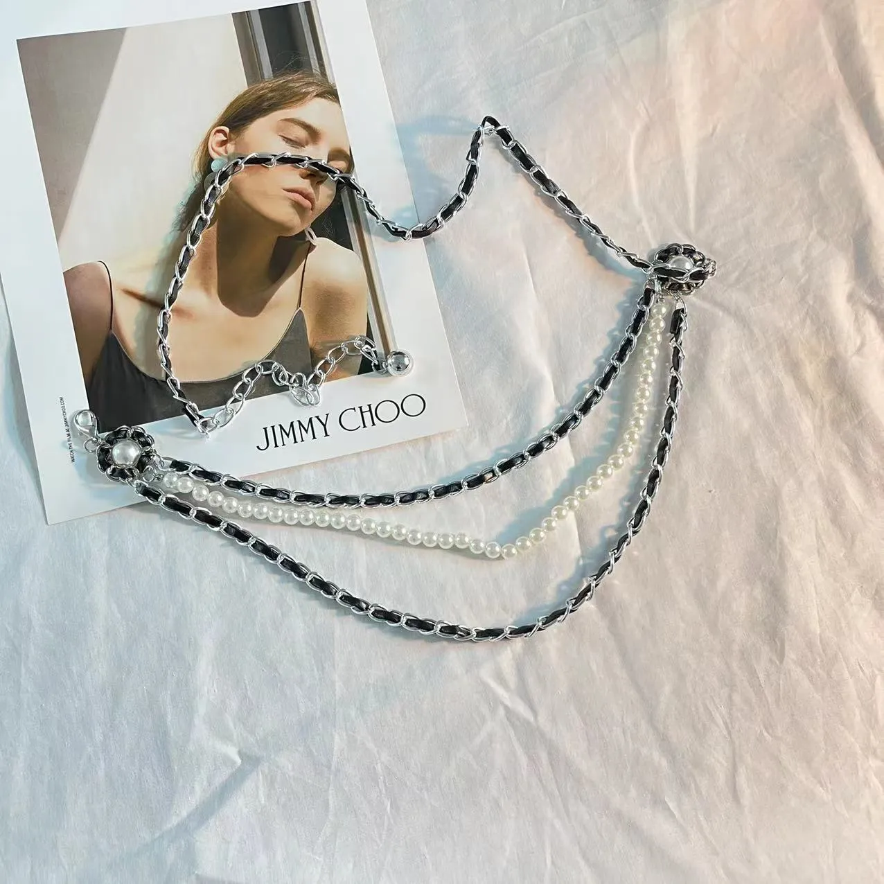 BerriesJam - 2024 Small Fragrant Three-layer Metal Waist Chain