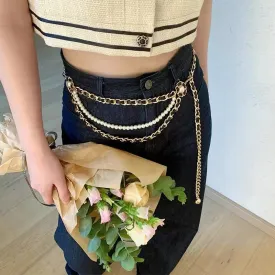 BerriesJam - 2024 Small Fragrant Three-layer Metal Waist Chain