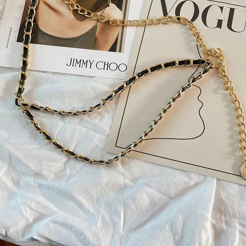 BerriesJam - 2024 Small Fragrant Three-layer Metal Waist Chain