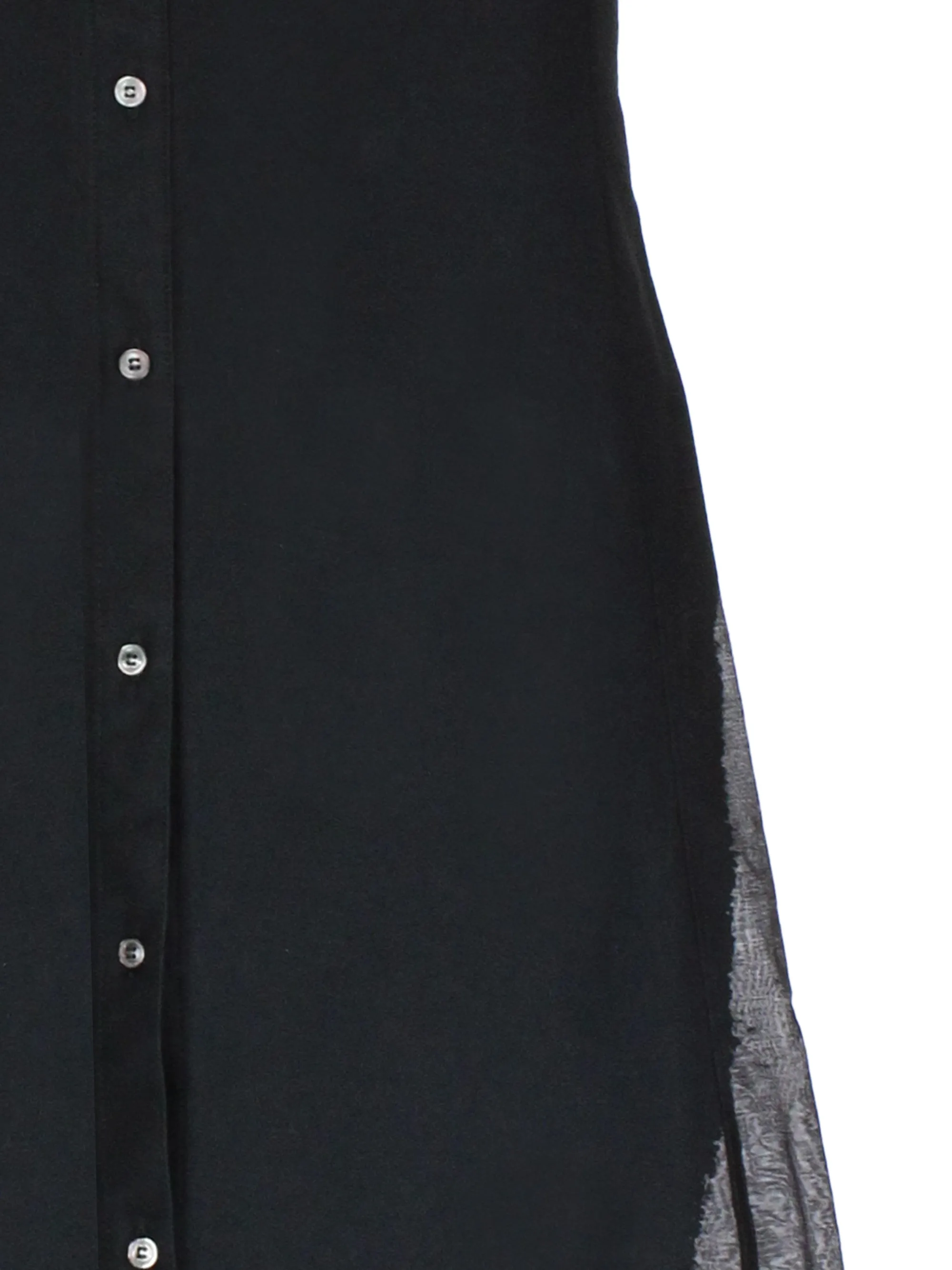 Black A-Line Skirt with Zip Detail