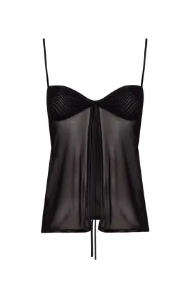 BLACK LINGERIE TOP