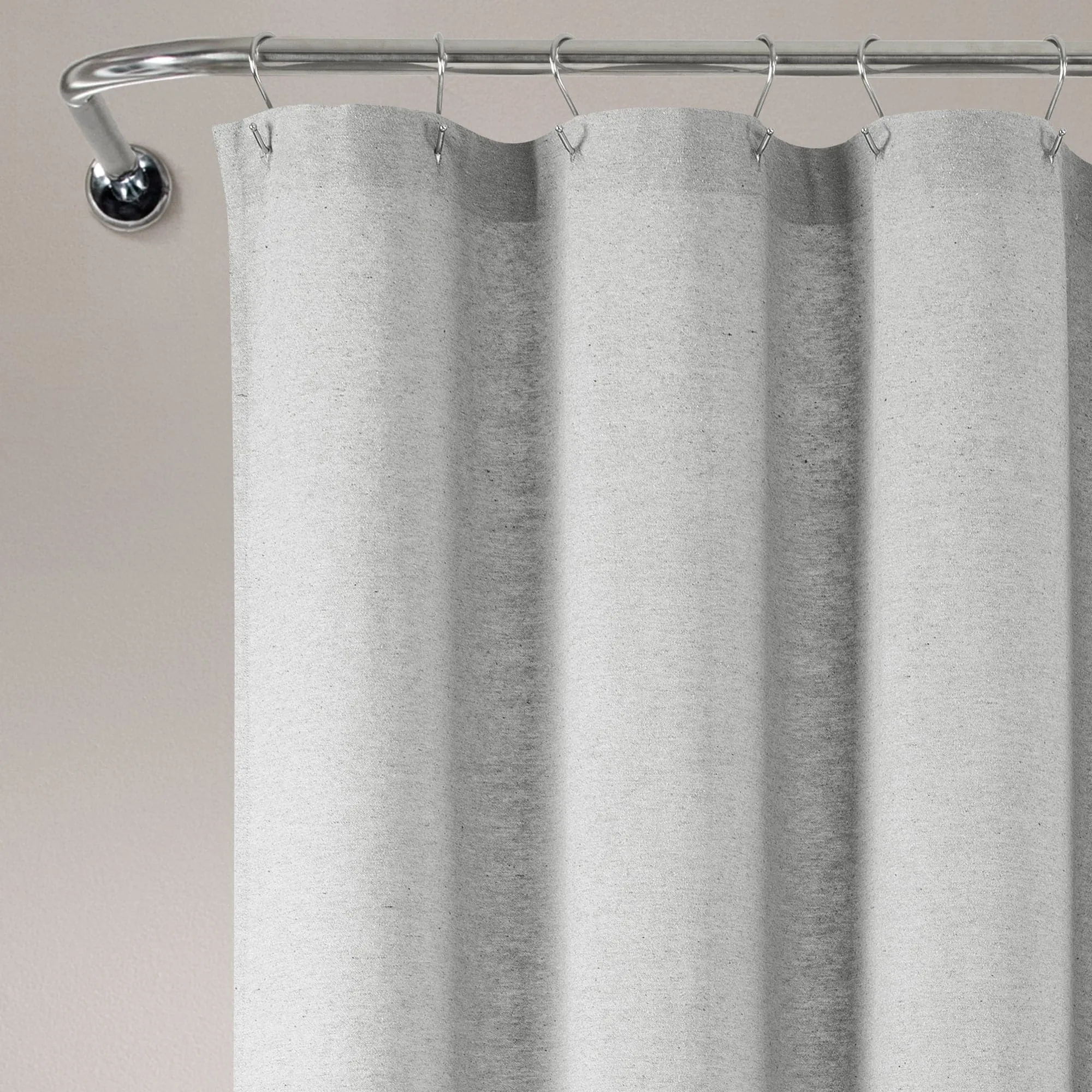 Boho Polka Dot Yarn Dyed Recycled Cotton Shower Curtain