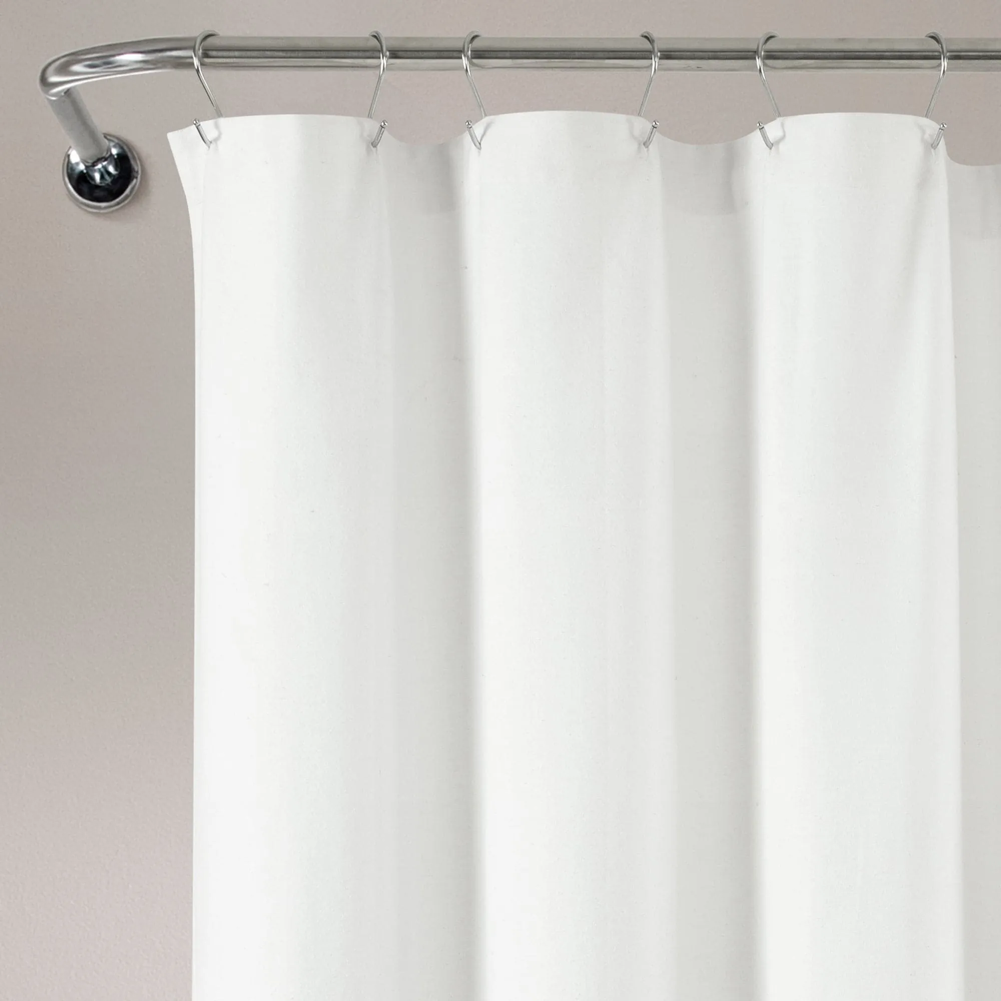 Boho Polka Dot Yarn Dyed Recycled Cotton Shower Curtain