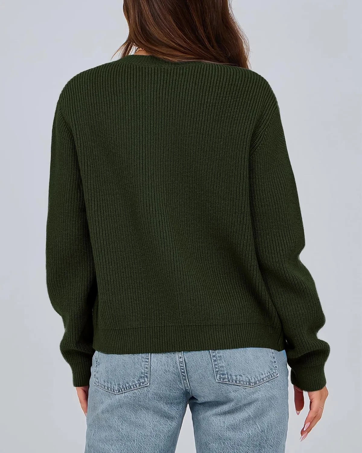 BTFBM Cardigan Sweaters for Women Trendy 2025 Fall Open Front Long Sleeve Button Down Bow Knot Cropped Lady Jacket