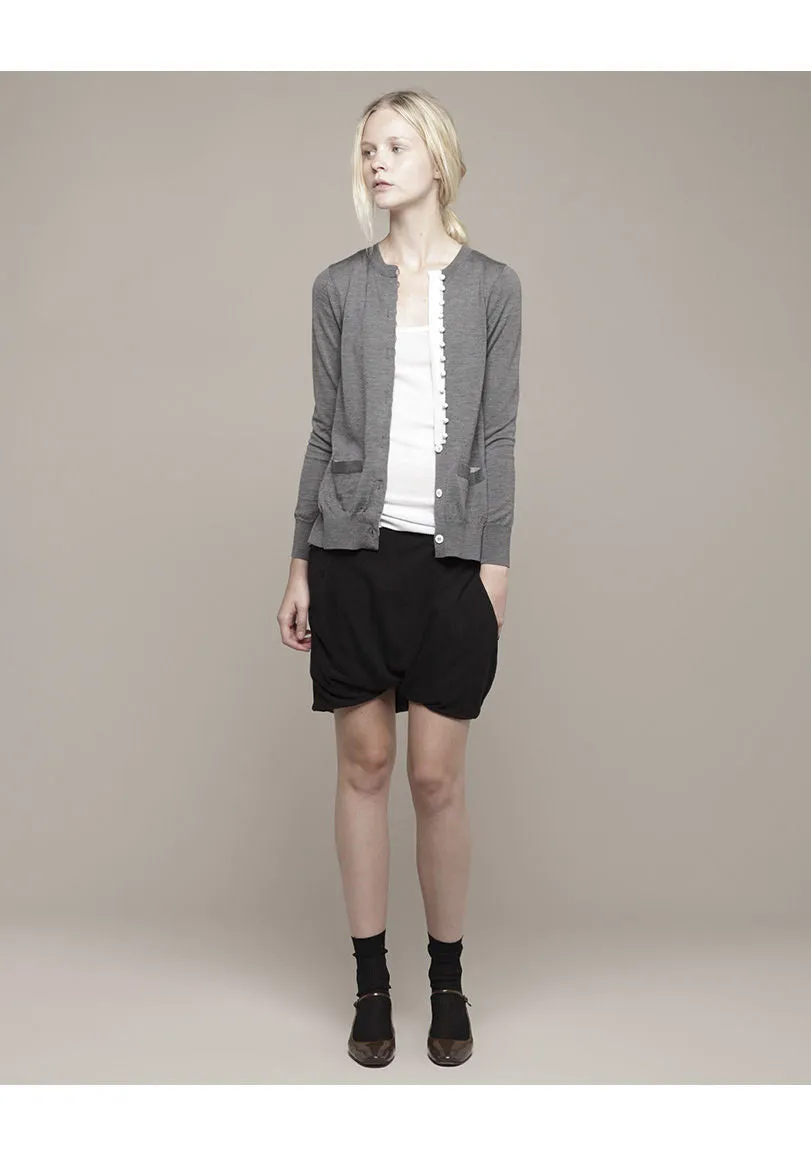Cardigan With Split Back