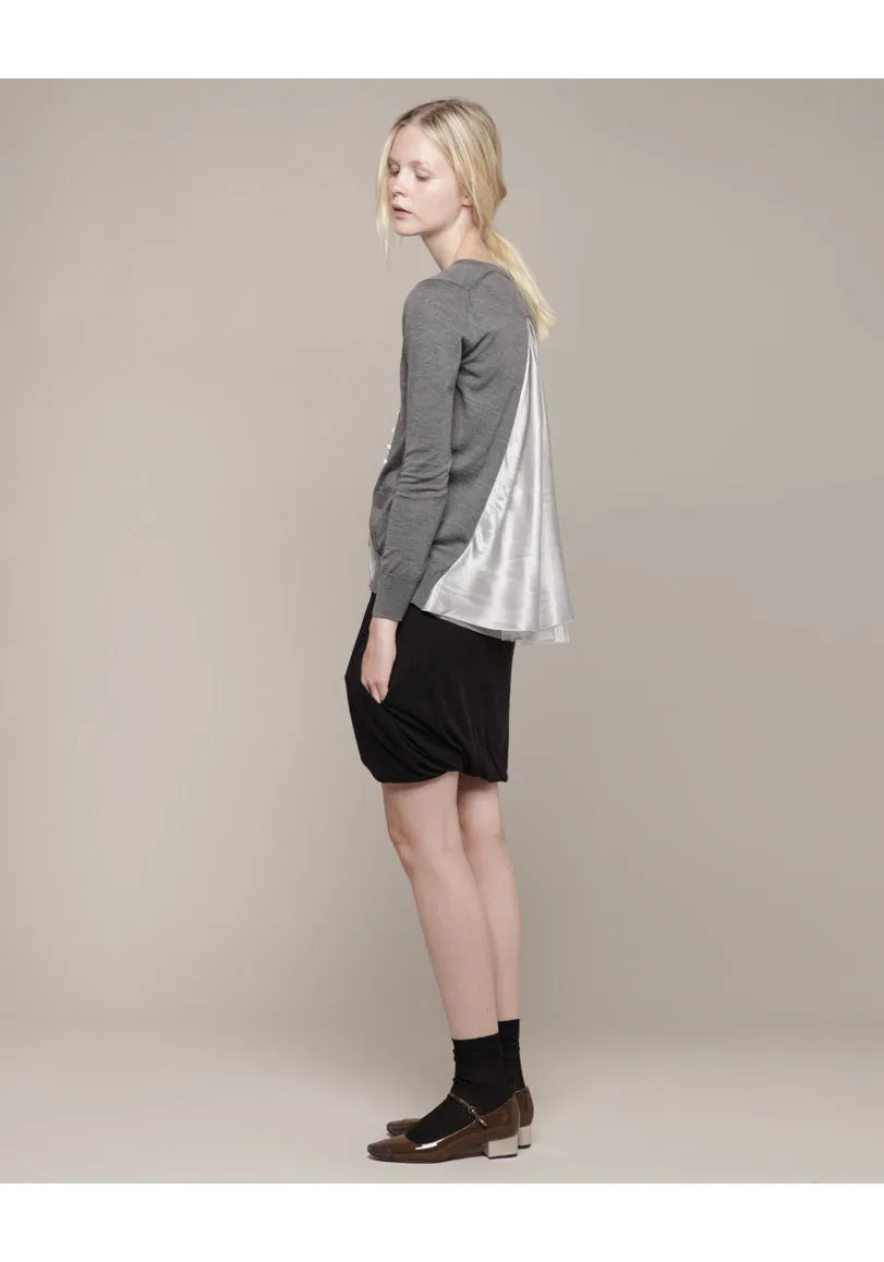Cardigan With Split Back
