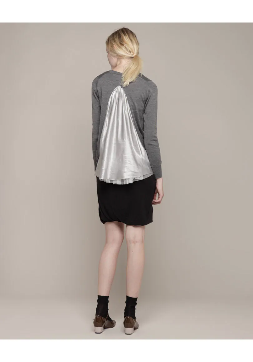 Cardigan With Split Back