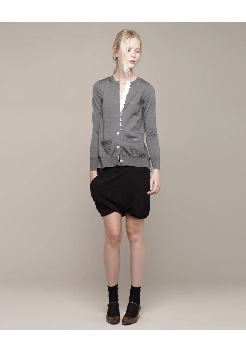 Cardigan With Split Back