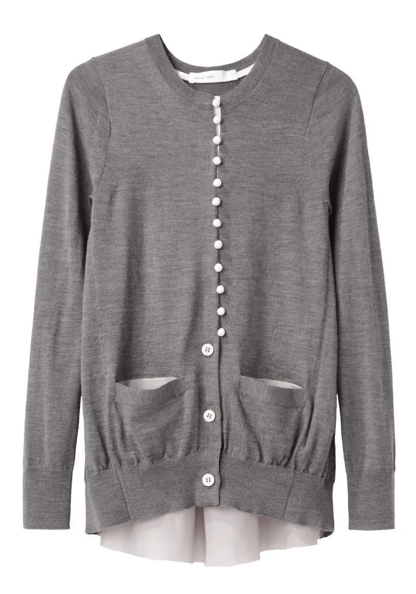 Cardigan With Split Back