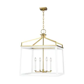 Carlow 24 in. 4 Lights Chandelier Matte White Finish