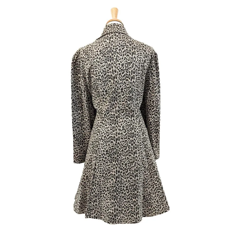 Cassie Blanca Trench Coat in Leopard