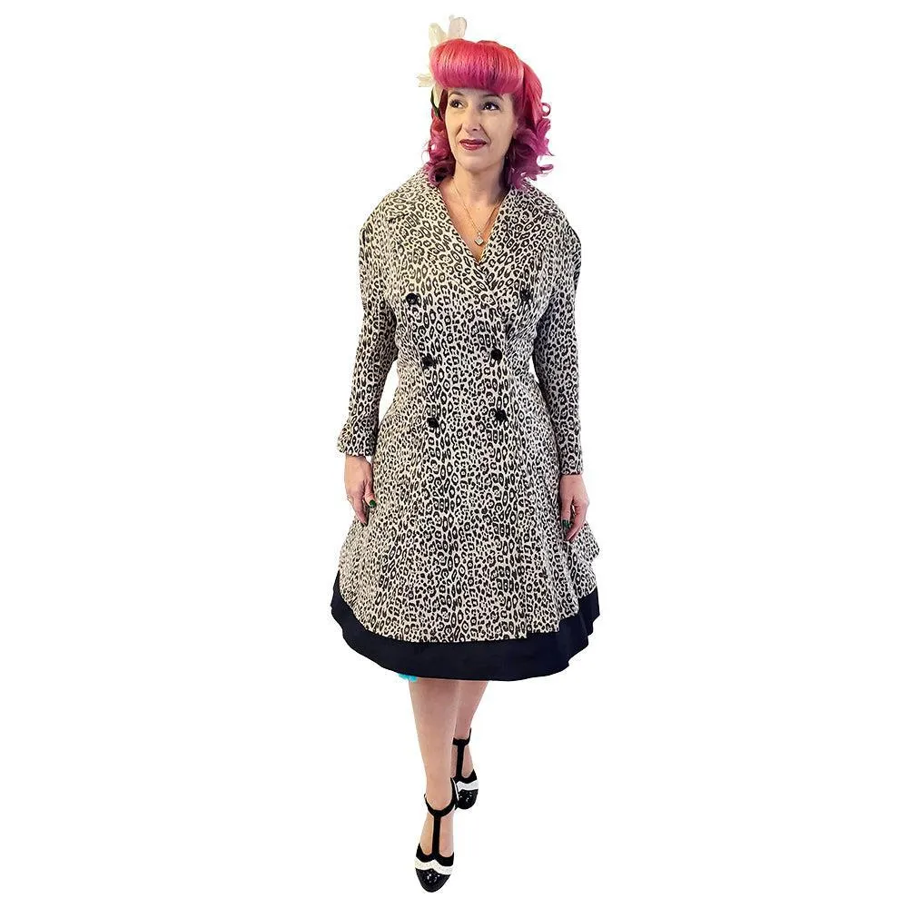 Cassie Blanca Trench Coat in Leopard