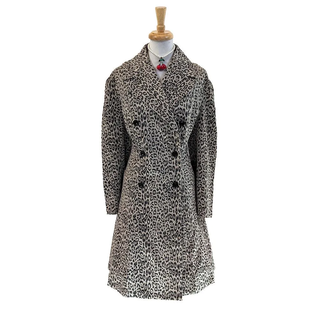 Cassie Blanca Trench Coat in Leopard