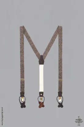 Classic Suspenders - Brown Heather