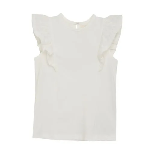 Creamie Girls Lace Sleeveless Shirt