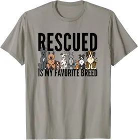 Dog Lovers T-Shirt for Women Men Kids - Rescue Dog Shirt T-Shirt