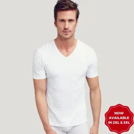 Elance Combed Cotton-Rich Cruiser V-Neck T-Shirt