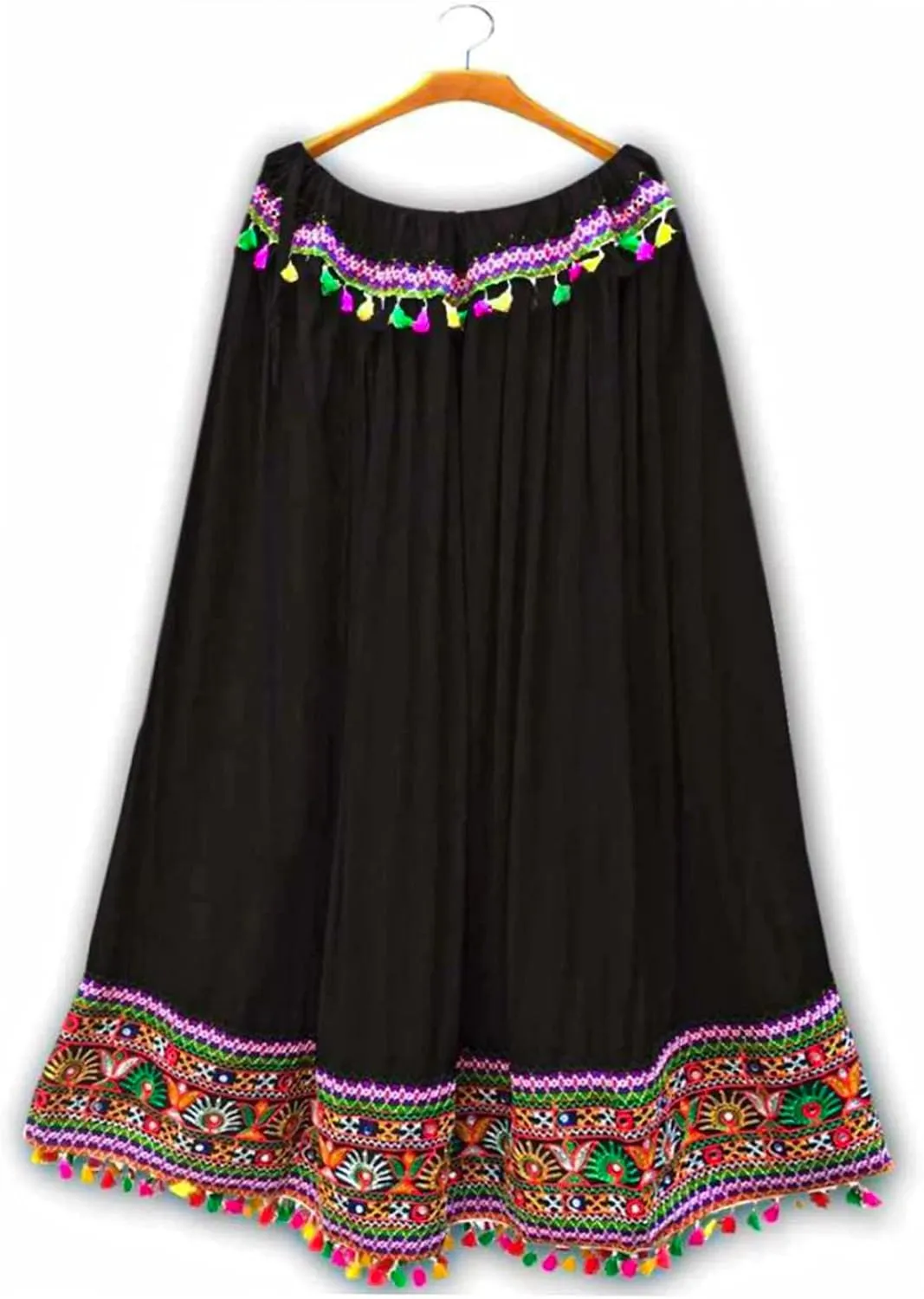 Ethinic Craft Hub Skirt Bohemian Floral Embraided Skirt's, Hippie Skirt, Long Skirt, Short's Maxi Skirts, Boho Banjara Skirt