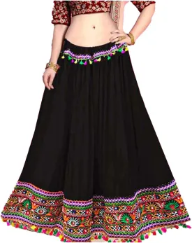 Ethinic Craft Hub Skirt Bohemian Floral Embraided Skirt's, Hippie Skirt, Long Skirt, Short's Maxi Skirts, Boho Banjara Skirt