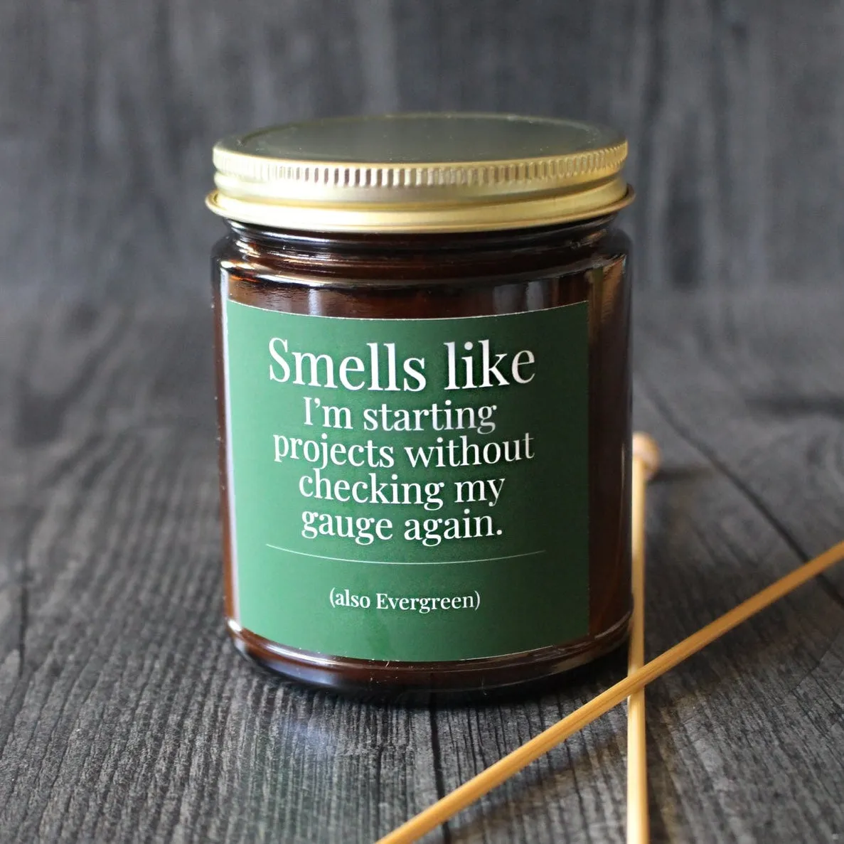 Hand-poured Coconut Soy Wax Candles - "Funny Sayings for Knitters"