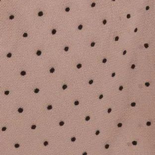 HILLARY TOP | NUDE BLACK DOT