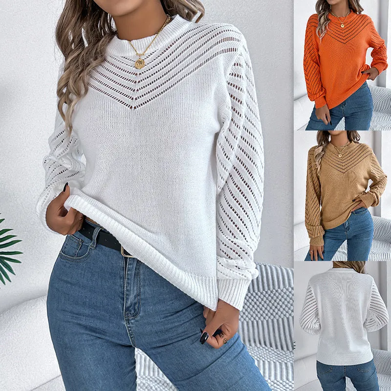Hollow Lantern Sleeve Top