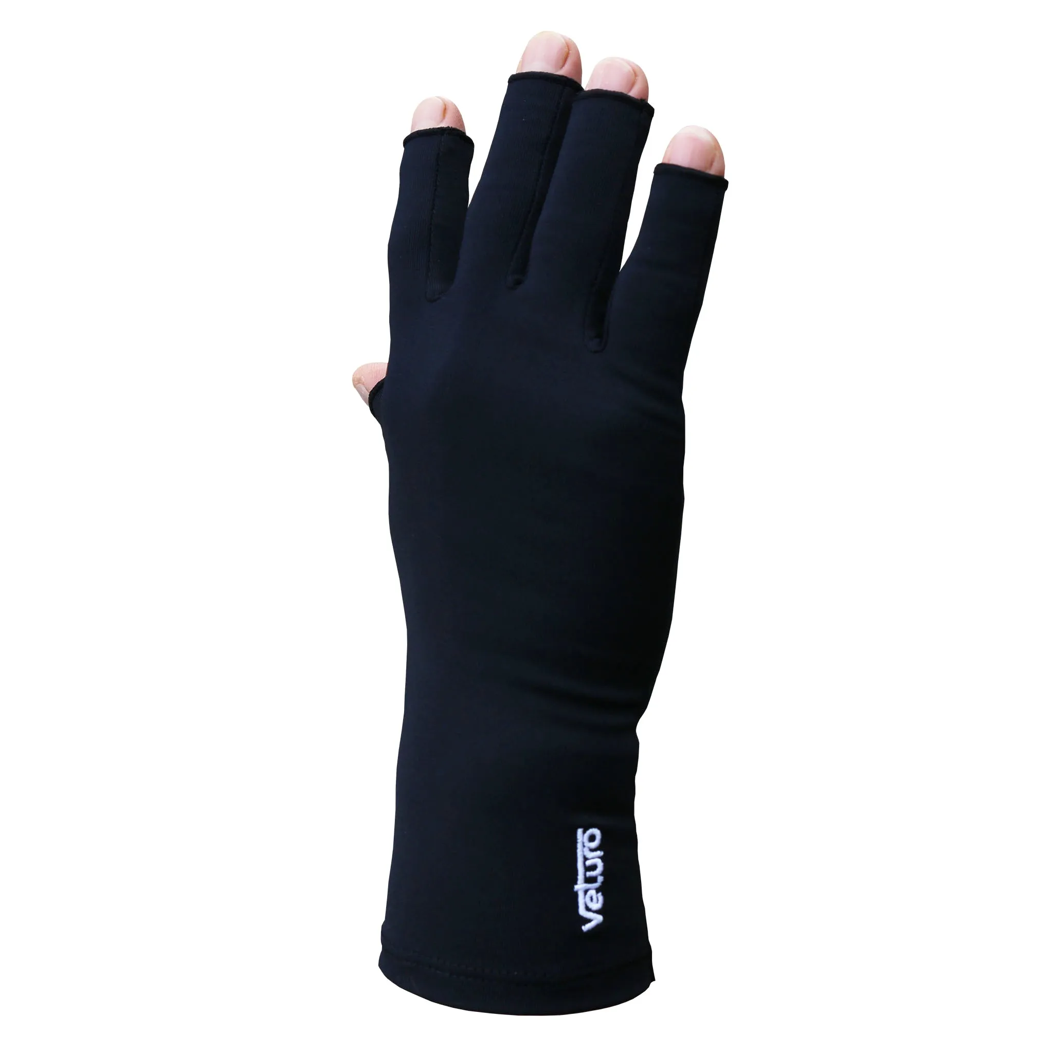 Infrared Fleece Open Finger Gloves Palm Grip
