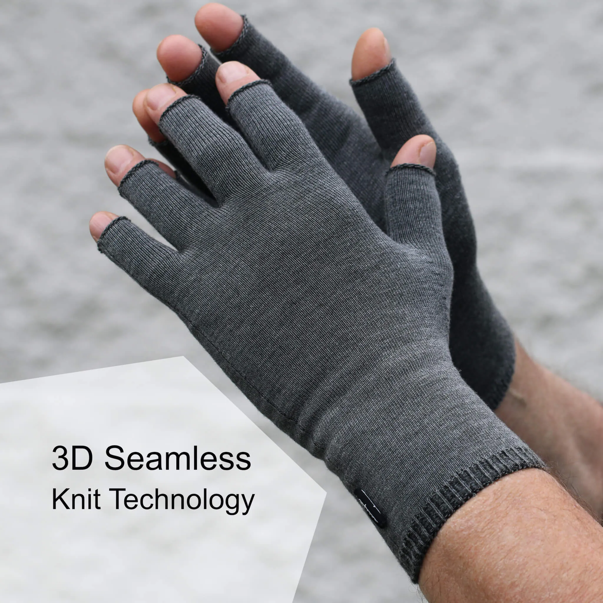 Infrared Seamless PR Open Finger Gloves 3D Knit
