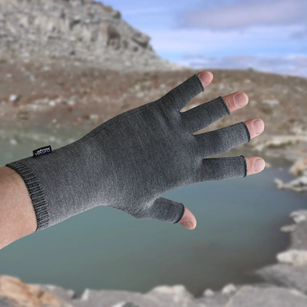 Infrared Seamless PR Open Finger Gloves 3D Knit
