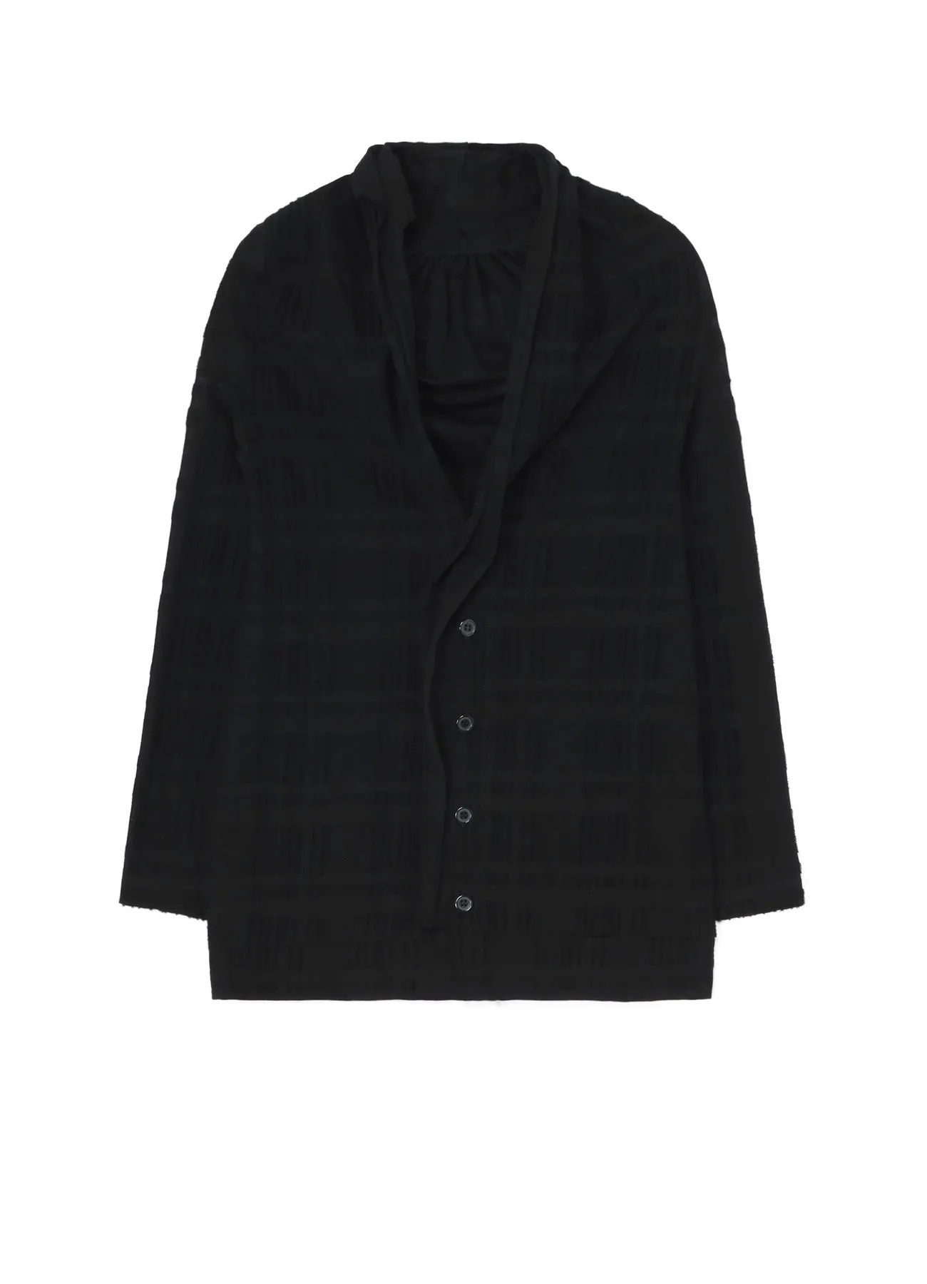 INTARSIA PLAID JQ CARDIGAN