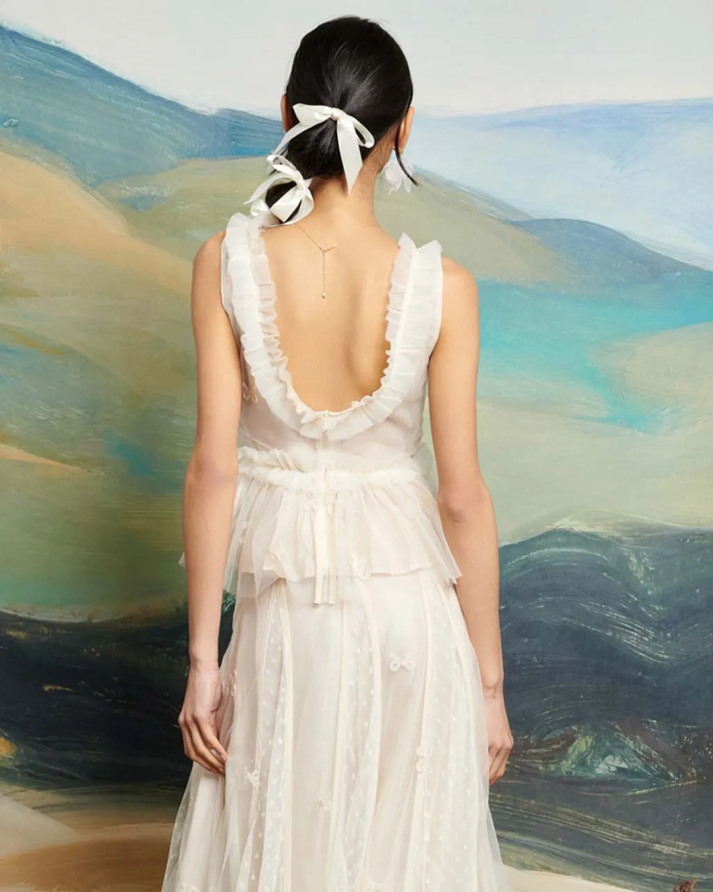 Jolene Tulle Ruffle Top