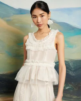 Jolene Tulle Ruffle Top