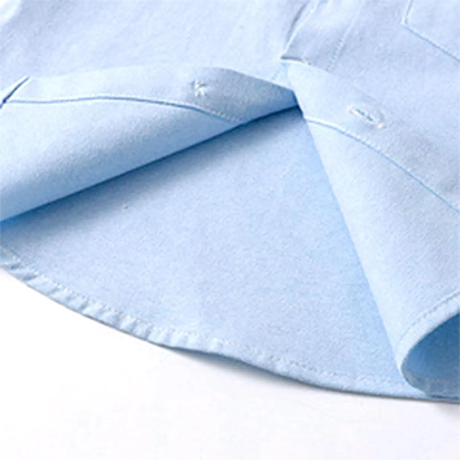 Kids Toddler Boys Long Sleeve Mandarin Collar Uniform Woven Cotton Button Down Linen Dress Shirt Solid Henle Shirt