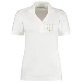 KK Women's Button V-Neck Polo
