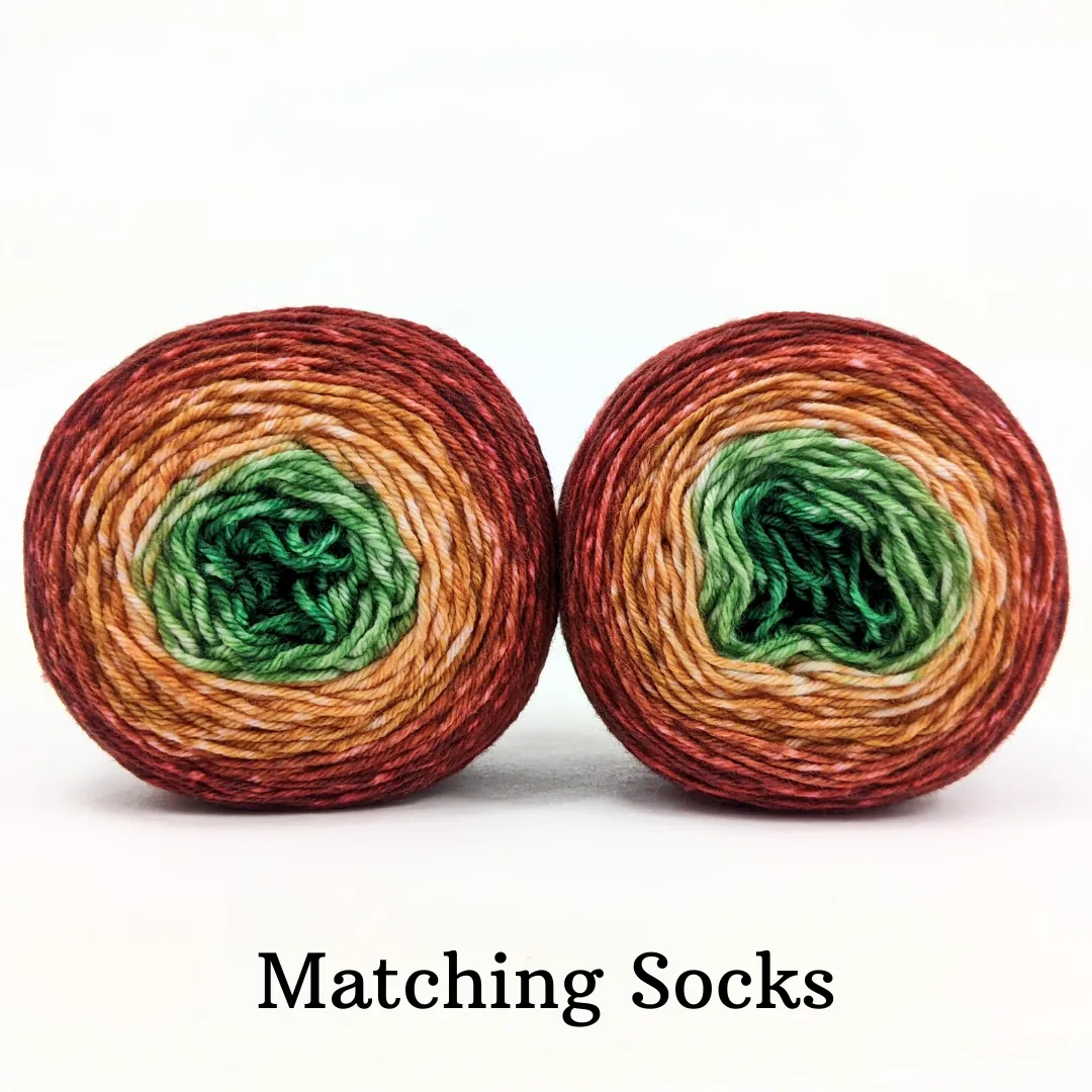 Knitcircus Yarns: Old Fashioned Christmas Gradient, ready to ship yarn