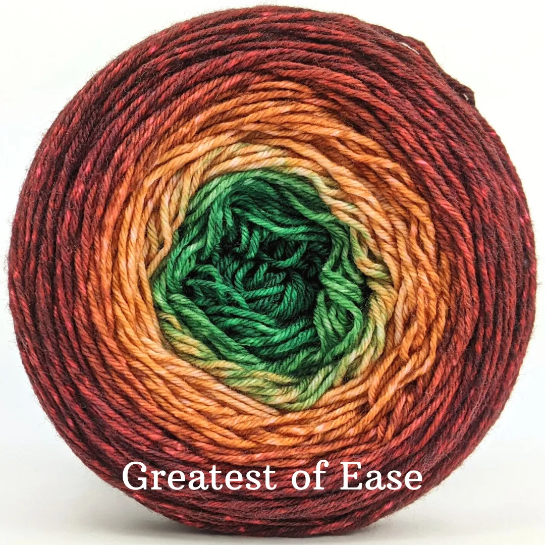 Knitcircus Yarns: Old Fashioned Christmas Gradient, ready to ship yarn