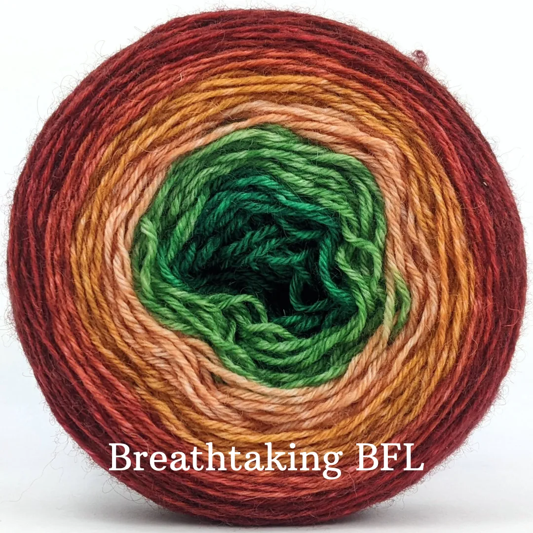 Knitcircus Yarns: Old Fashioned Christmas Gradient, ready to ship yarn