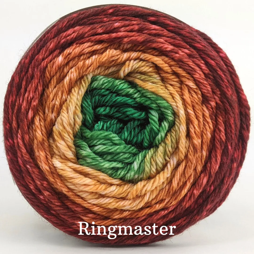 Knitcircus Yarns: Old Fashioned Christmas Gradient, ready to ship yarn