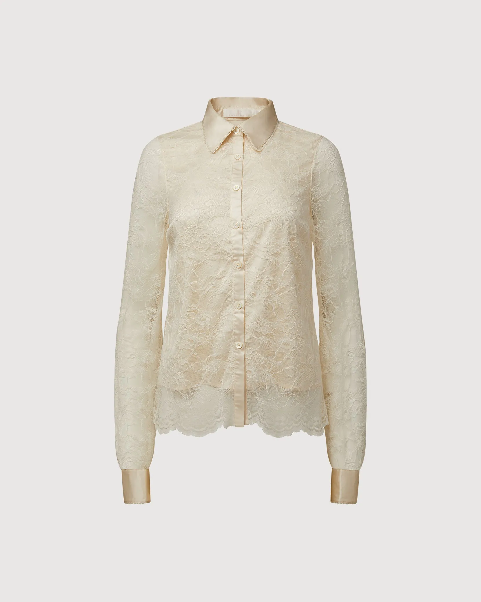 Lace Button Up Shirt