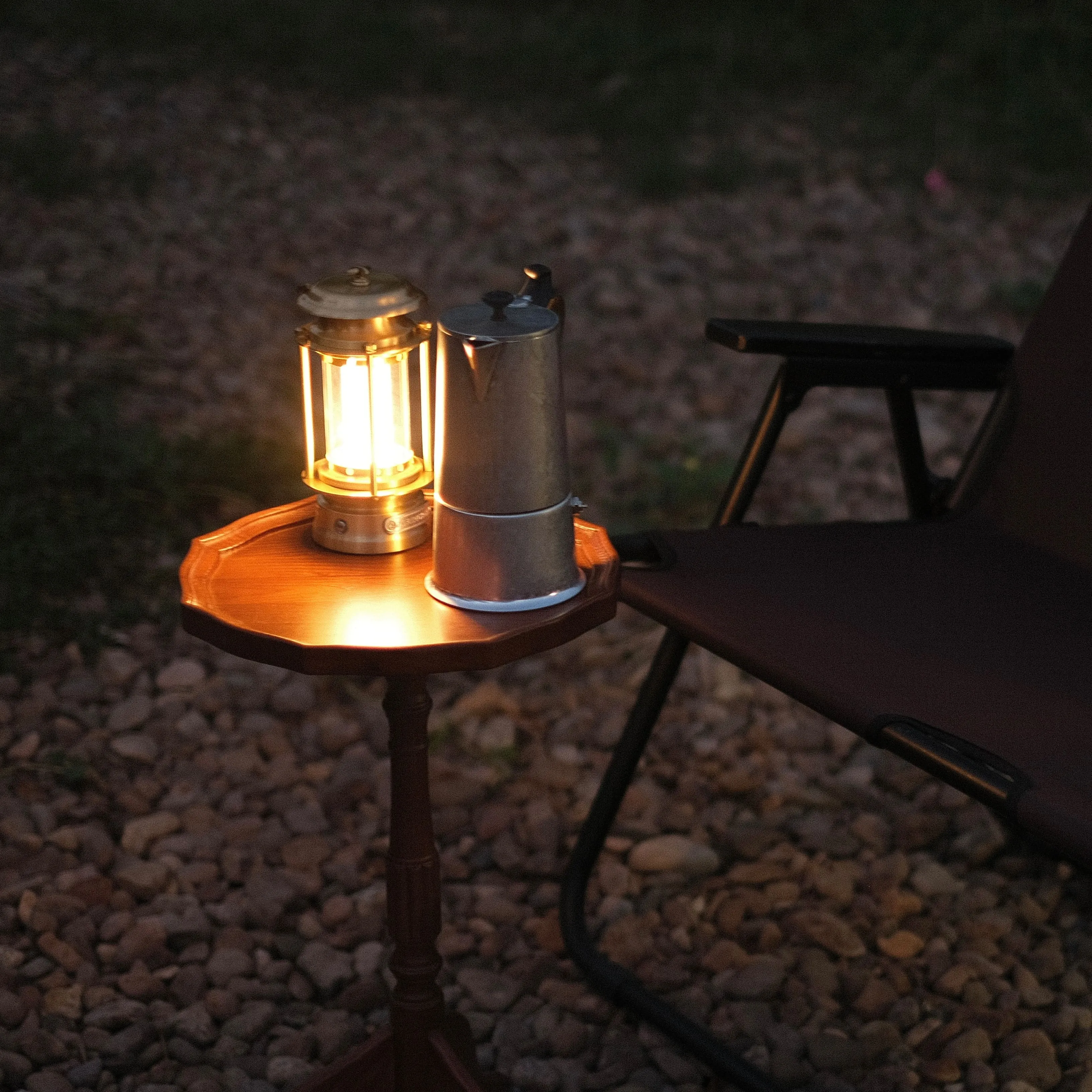 LED Barebones Lantern - Brass Camping Lantern