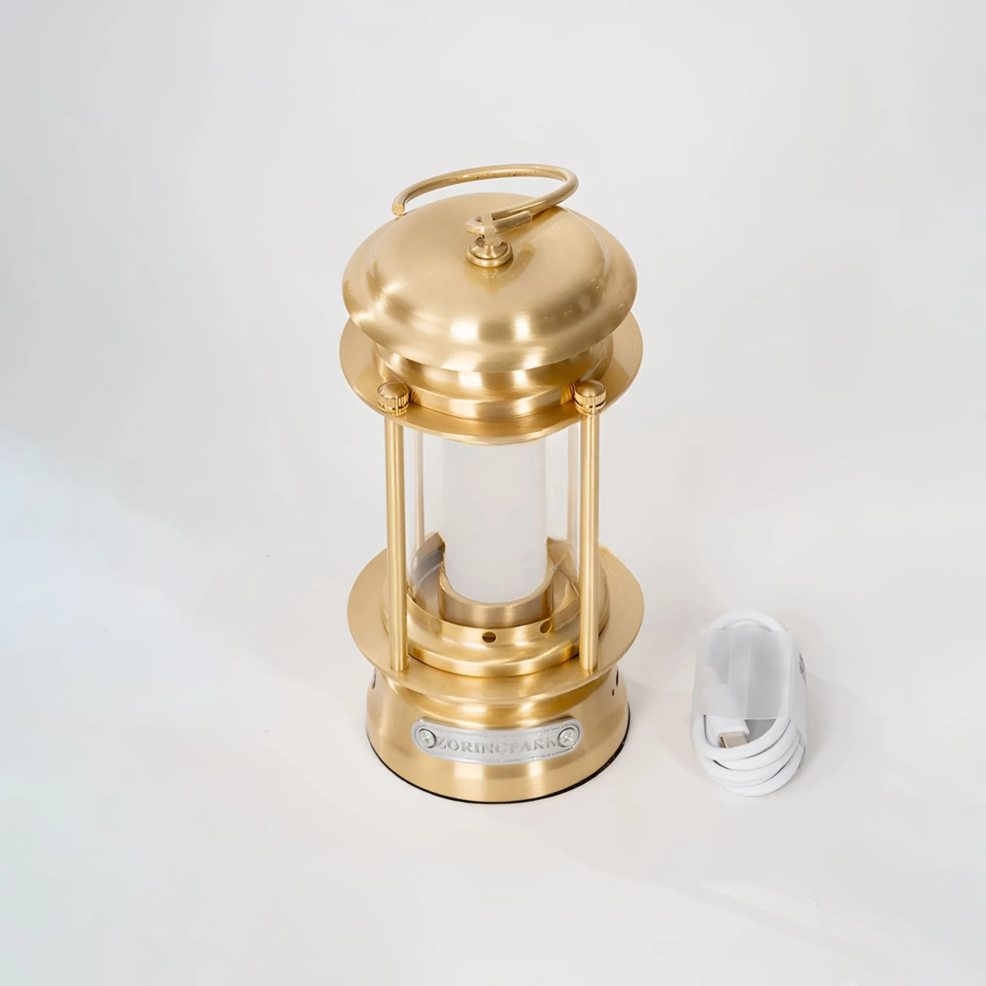 LED Barebones Lantern - Brass Camping Lantern