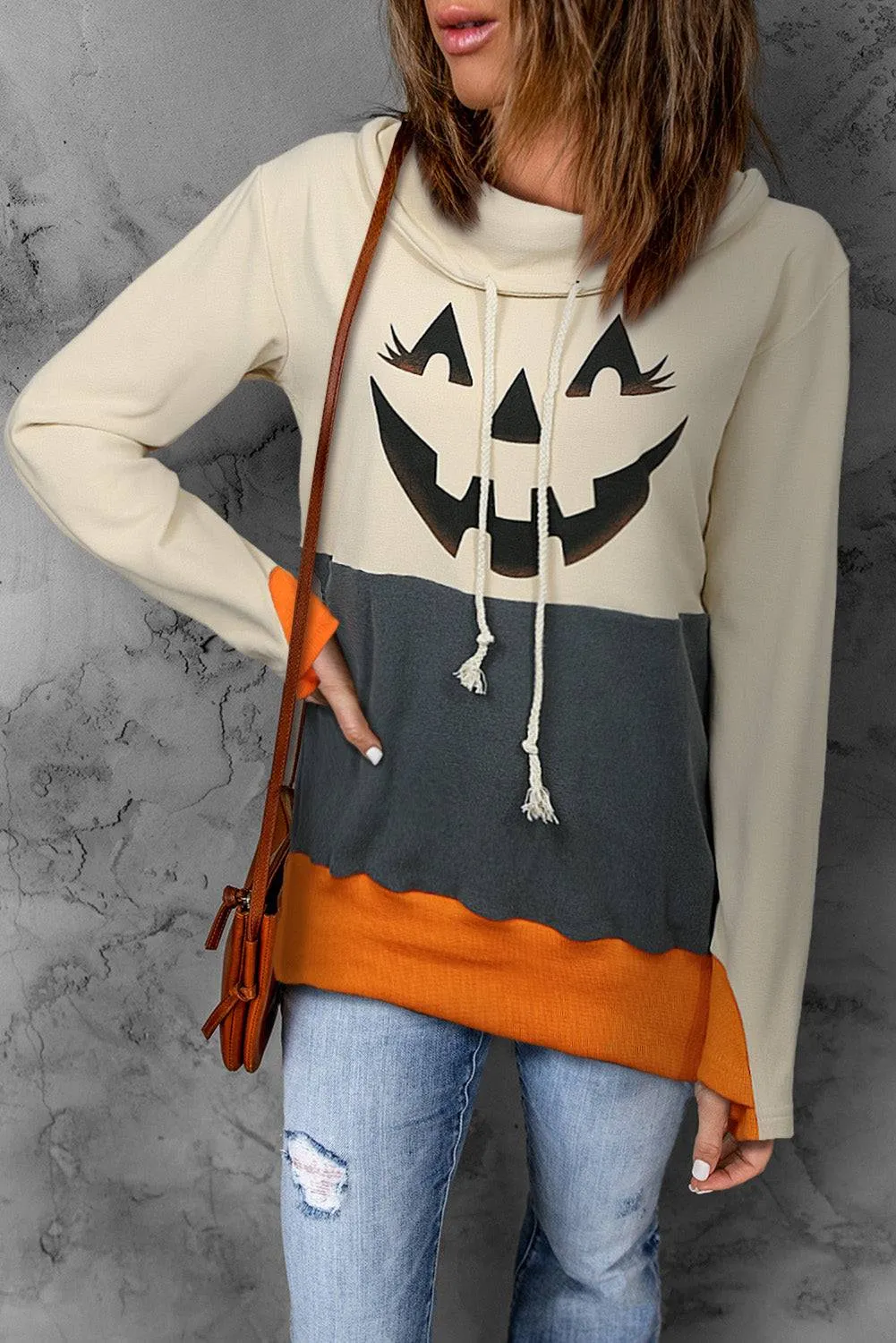 Long Sleeve Jack-O'-Lantern Sweater