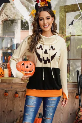 Long Sleeve Jack-O'-Lantern Sweater