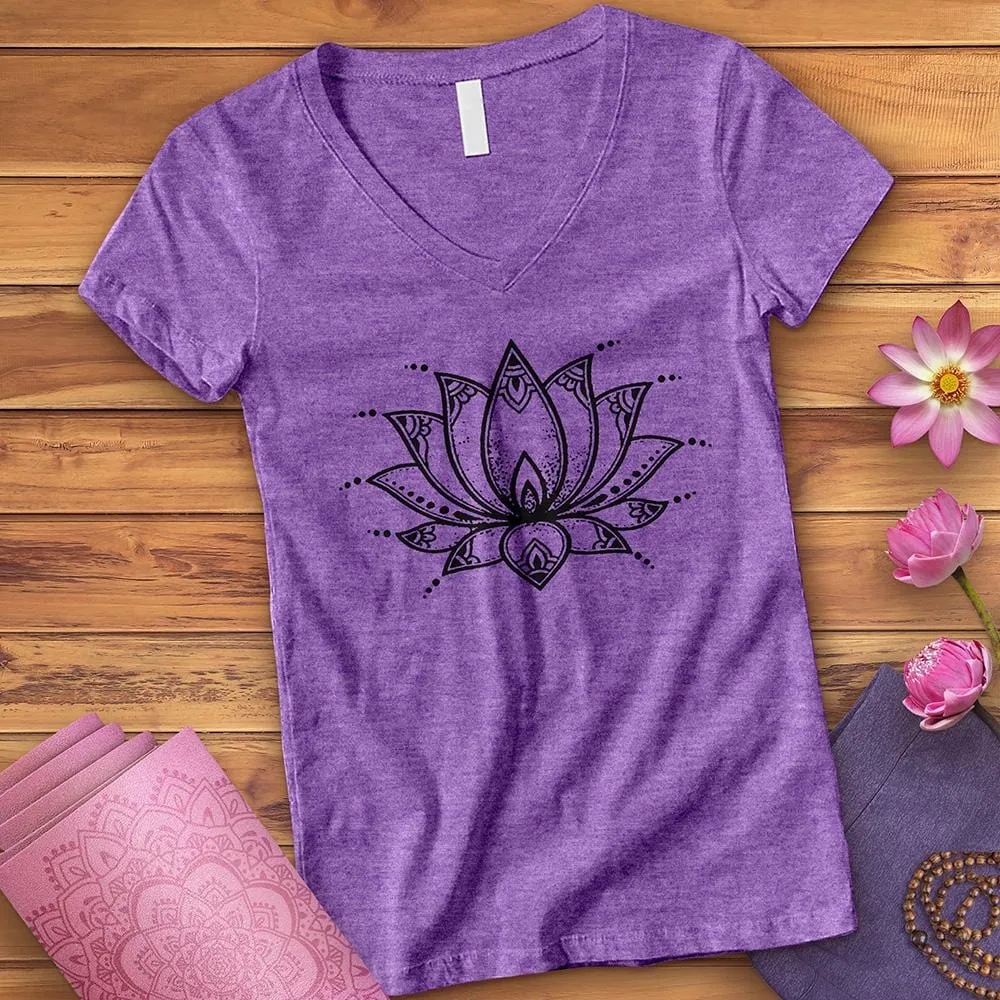 Lotus Blossom V-Neck