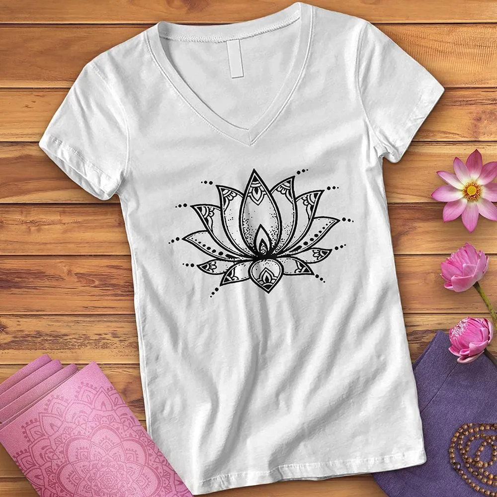 Lotus Blossom V-Neck