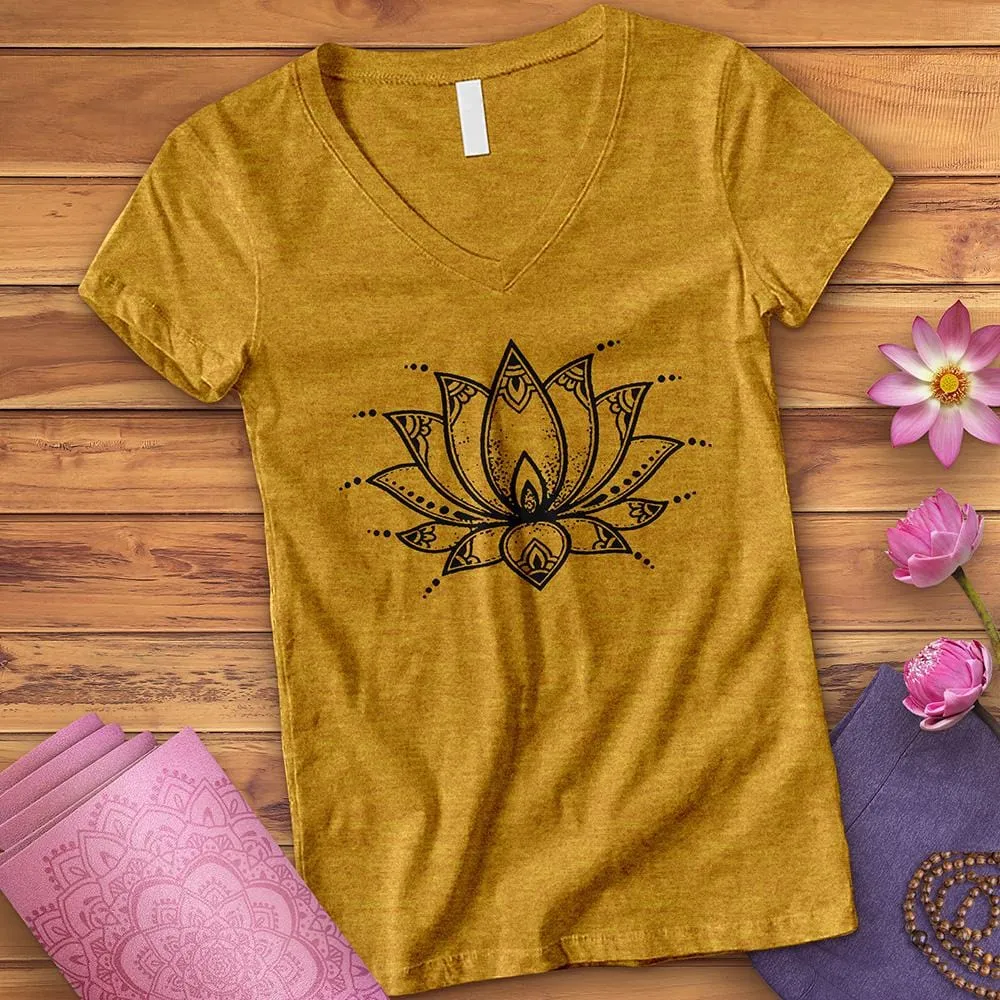 Lotus Blossom V-Neck